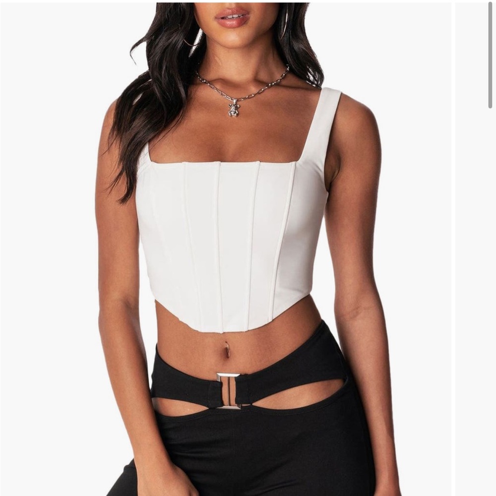Edikted white corset top